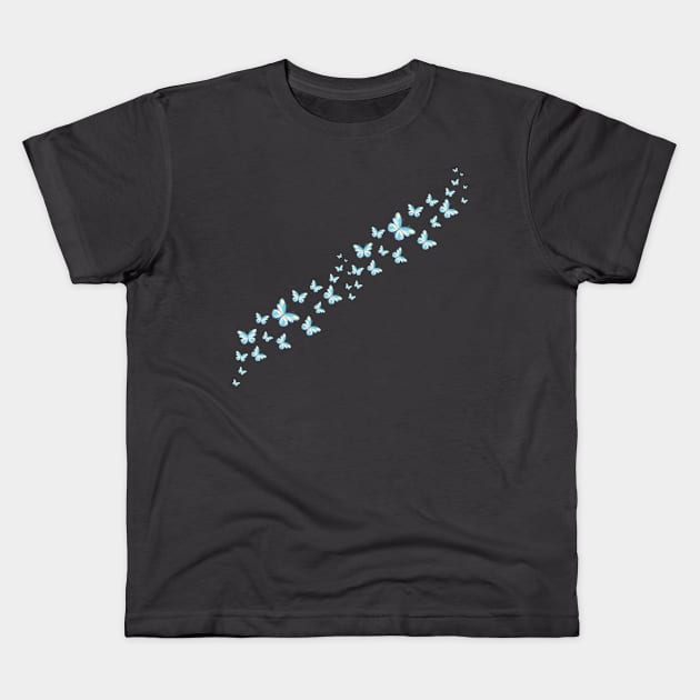 Butterflies Kids T-Shirt by AeySa